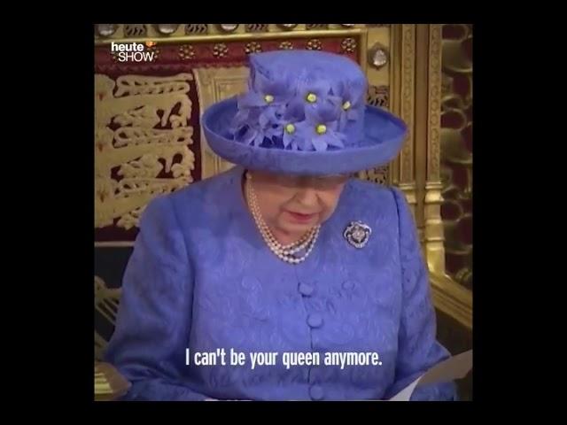 the Queen's resignation speech