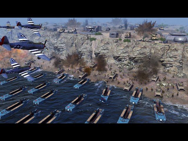 Insanely Realistic D-DAY Invasion in NEW WW2 RTS! - Gates of Hell: Liberation DLC