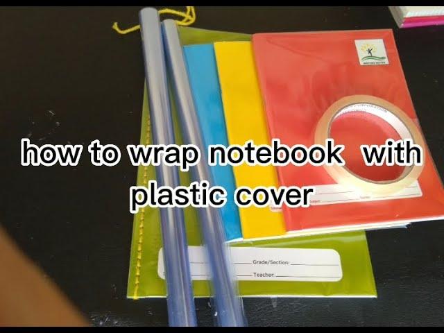 how to wrap notebook with plastic cover @xierraspocket