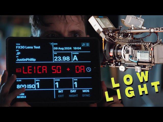 Sony FX30 Low light Test | Metabones Speed booster & Leica lens