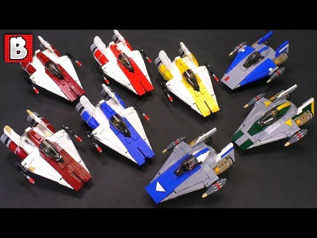 Amazing LEGO A-wing Custom Builds!!! RZ-1 and R-22 Starfighters