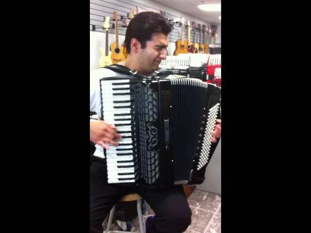 Accordionist At Caringi Accordion House Toronto Canada, outstanding Young Talent