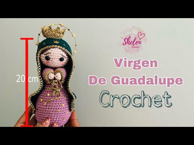 Virgen de Guadalupe ️20 cm Crochet #guadalupana #virgendeguadalupe #amigurumi