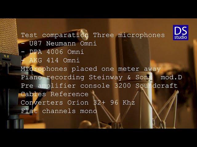 Test mono comparation Three microphones