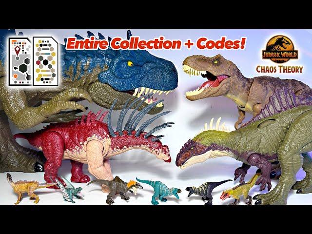 Entire Chaos Theory Jurassic World Dinosaur Toys Collection + Scan Codes!