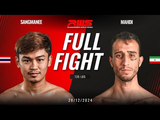 Full Fight l Sangmanee Sor. Samangament vs Mahdi Venum Muay Thai I RWS