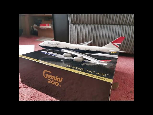 Unboxing - British Airways Gemini200 Retro B747 400 "Negus" 100 Years G BYGC 1919 2019