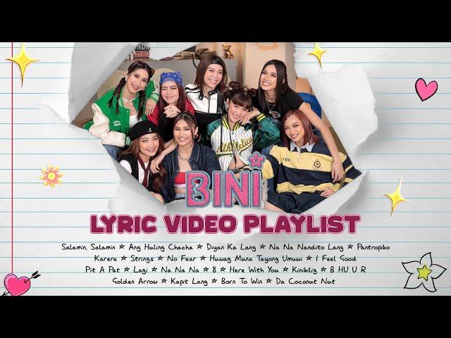 BINI Lyric Video Playlist (Complete Songs)