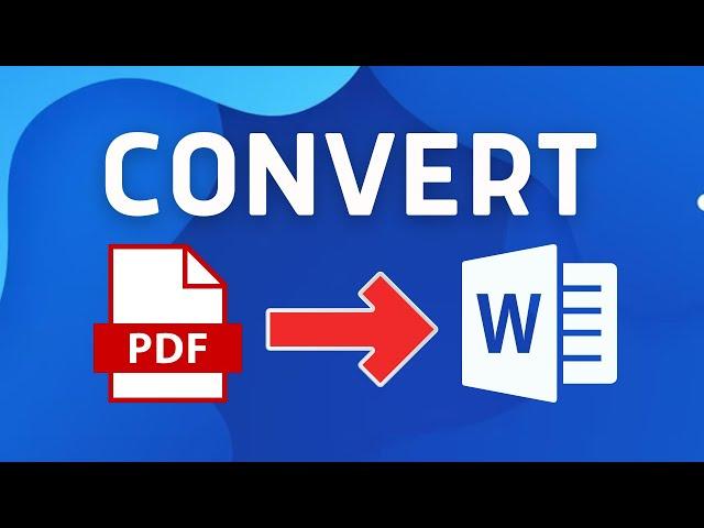 How To Convert PDF into Word