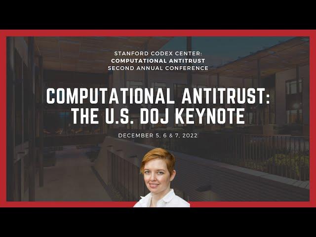 Computational Antitrust at the DOJ Antitrust Division (Laura Edelson)