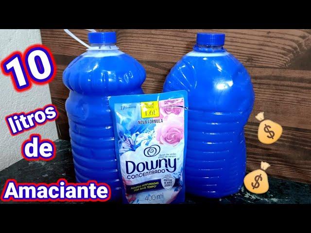 Como fazer 10 litros de amaciante caseiro Downy com pouquissimos ingredientes