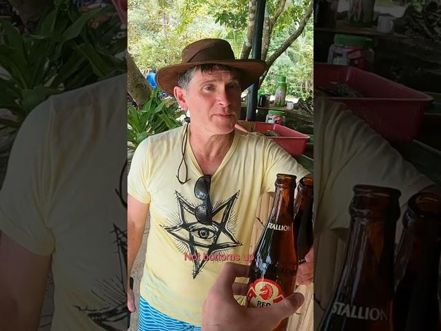 Luke Damant tries Red Horse beer with his dad in The Philippines  #shorts