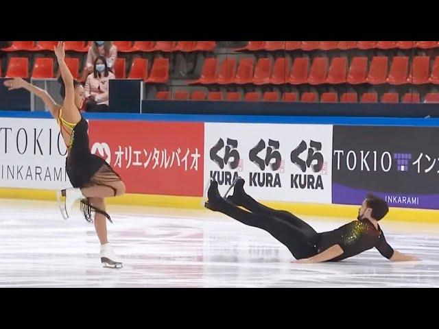 Figure Skating Hard Falls & Failed Jumps ️ | 2021 Internationaux de France