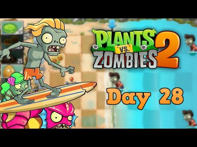 Plants vs Zombies 2 | Big Wave Beach Day 28 | Walkthrough