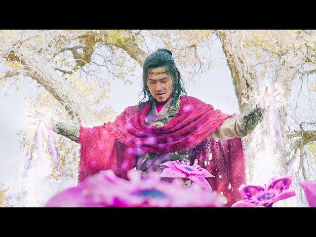 In order to save the people, The hero suck all the poison on the flowers to his body Chinese Drama