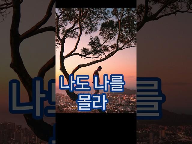 나를 나도 몰라
