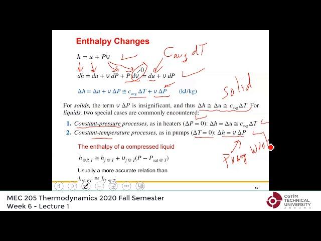 Thermodynamics by Yunus Cengel - Lecture 13: "Chap 4: Solid, liquid, ideal gas energy analysis"