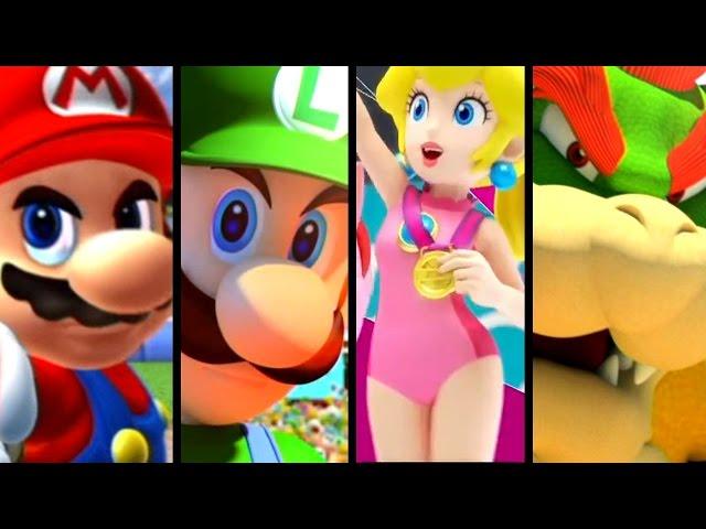 Super Mario Sports ALL INTROS 2005-2016 (Wii U, GC)