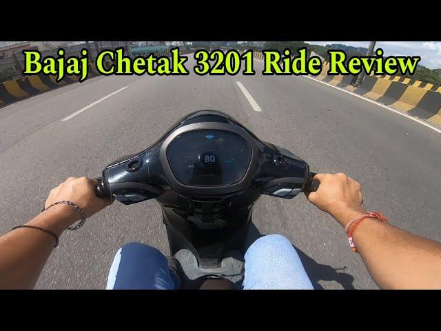 2024 Bajaj Chetak 3201 Electric Scooter Ride Review || Special Edition Black Colour ️