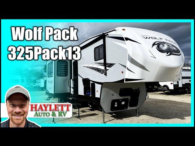 13ft Garage!! 2021 Wolf Pack 325Pack13 Bath & a Half Loft Bed Fifth Wheel Toy Hauler RV Review