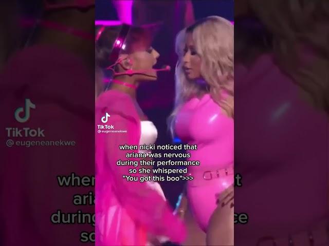 Nicki notice that Ariana was nervous