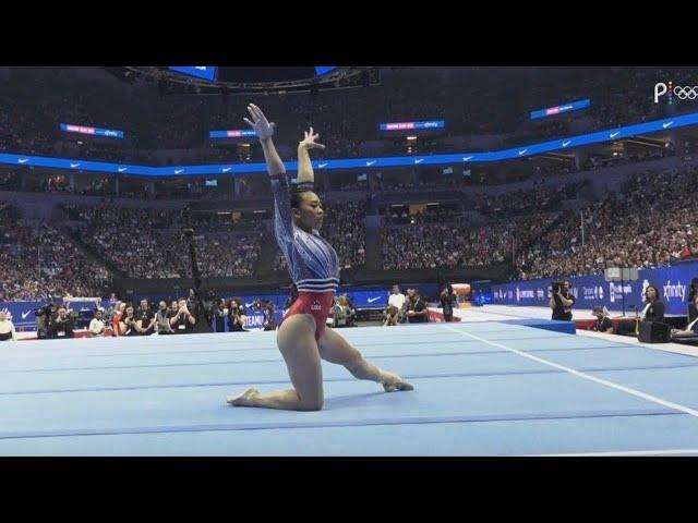  2024 Olympic Trials - Suni Lee's gymnastics floor routine