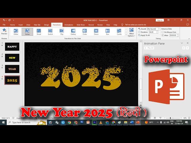 Happy new year 2025 PowerPoint presentation | Happy new year 2025 powerpoint animation video