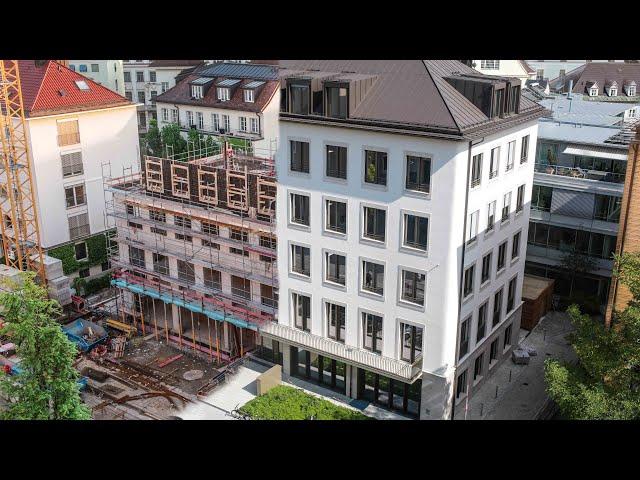 Munich construction site time lapse | office building