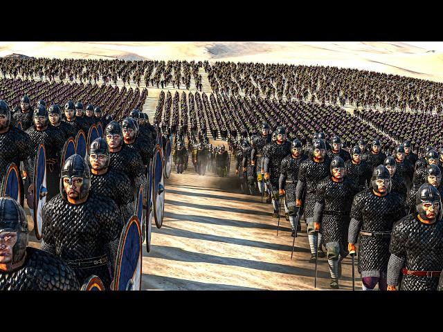 EASTER vs WESTERN Roman Empire (60K Men Land & Siege Battle) - Total War ATILLA