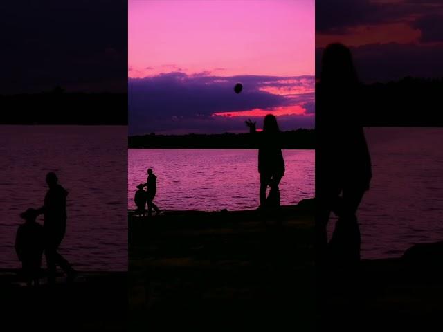 Father Daughter playing football was too sweet #sunset #photography