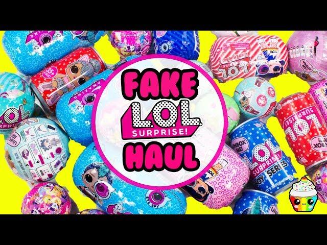 FAKE LOL Surprise HAUL Boy LOLs, MLP, Sparkly Critters Cans, Glam Glitters, Glitter Series