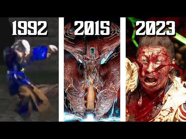 The Evolution of Mortal Kombat Boss's Death Animations! (1992-2023)