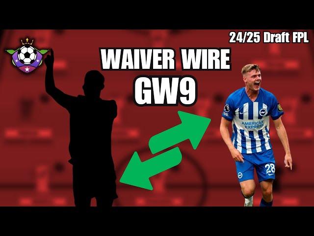 GW9 Best Waiver Picks for Draft FPL