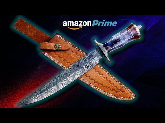 $34.99 Damascus Bowie Knife (Is It Worth It?)