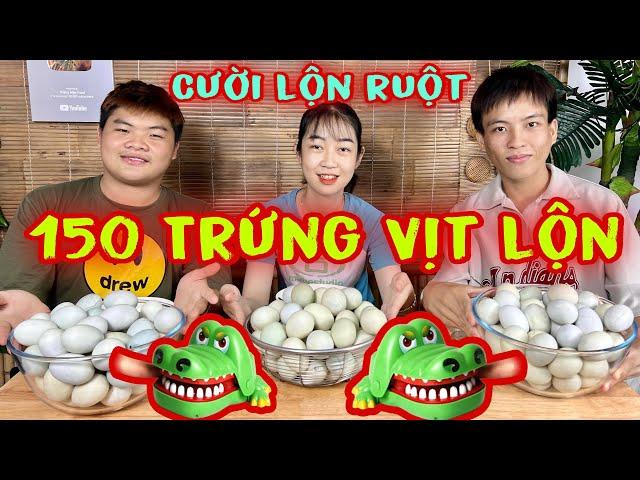 Cười Lộn Ruột Với Trò Chơi Cá Sấu Ăn 150 Trứng Vịt Lộn Của Team Mập Food Nhận Thưởng 2.000.000Đ