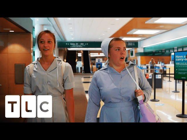 Amish Girls See Airport For The First Time | Return To Amish