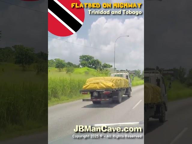 TRINI FLATBED TRUCK on HIGHWAY in Trinidad and Tobago JBManCave.com #Shorts