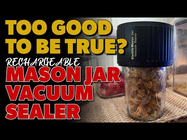 Cordless Mason Jar Vacuum Sealer (For Wide Mouth & Regular Jars)