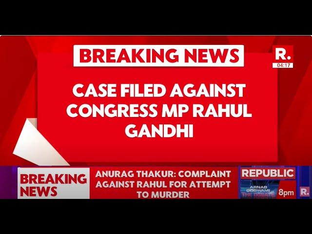 Breaking News: Case Filed Against Congress MP Rahul Gandhi | Republic TV