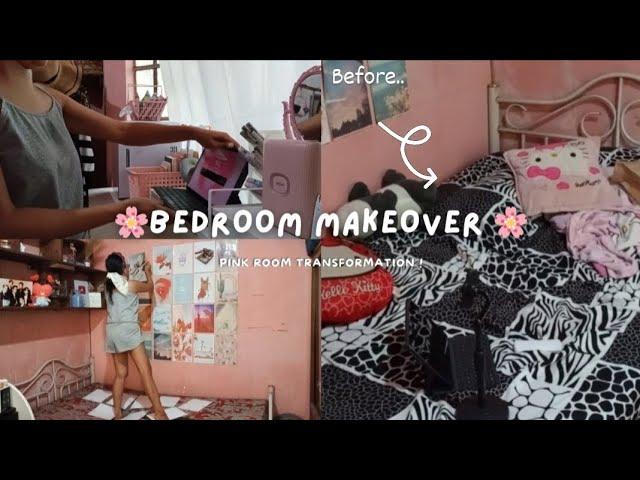 BEDROOM MAKEOVER PART 2  cleaning + organizing my room! (pink room transformation ) #roommakeover