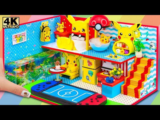 How To Make Cutest Pikachu Miniature House from Cardboard ( Easy) ️ DIY Miniature House # 558