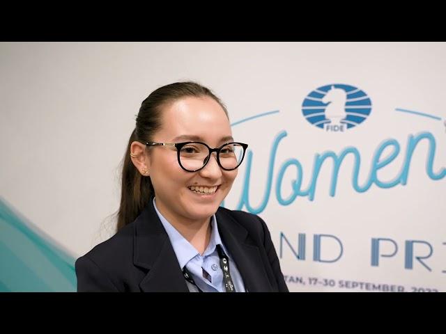 Interview with GM Zhansaya Abdumalik | Astana WGP, Round 1 |