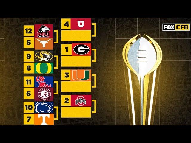 How the 12-team Playoff CURRENTLY LOOKS 