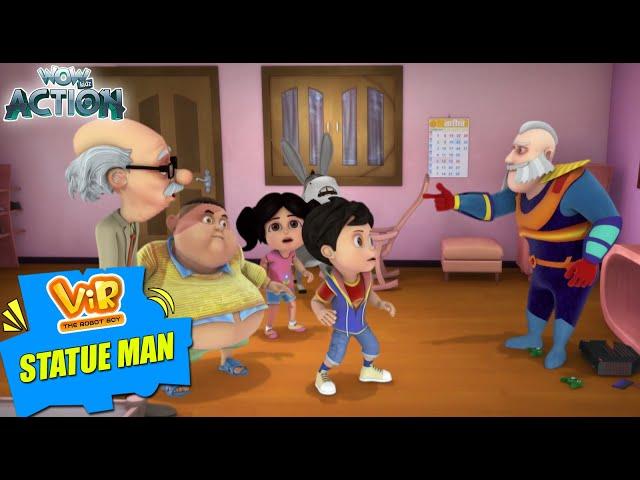 Vir The Robot Boy New Episodes | Statue Man | Hindi Kahani | Wow Kidz Action |#spot