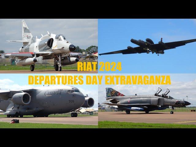 RIAT 2024 DEPARTURE DAY: FULL COVERAGE 4K (airshowvision)