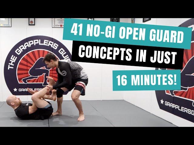 41 No Gi Open Guard Concepts In Just 16 Minutes By Jason Scully BJJ Grappling