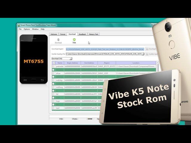 Lenovo Vibe K5 Note Stock Rom Download | Install stock rom on Vibe K5 Note