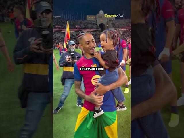 Who inspired Raphinha's goal celebration? 