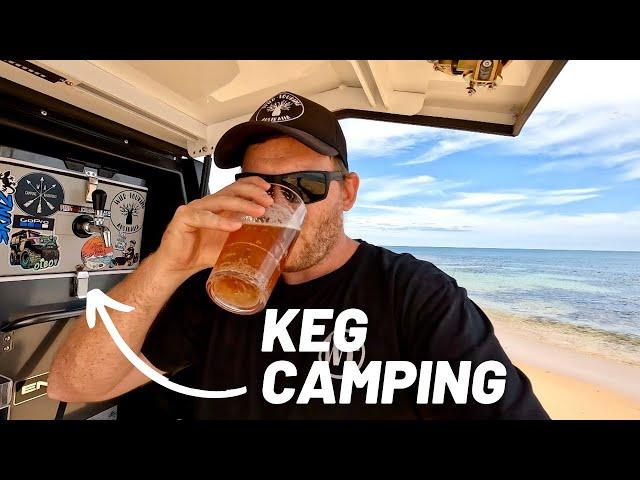 CAMPING KEGERATOR  || FULL SIZE KEG!! |  How To Make Your Own